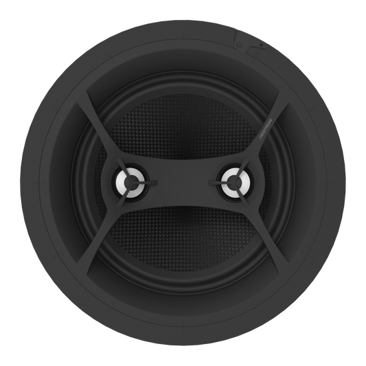 Crestron ULTIMATE IC8-DT-AW-W-T-EACH - Ultimate 8 in. Stereo 2-Way All Weather In-Ceiling Dual Tweeter Speaker, White Textured, Single