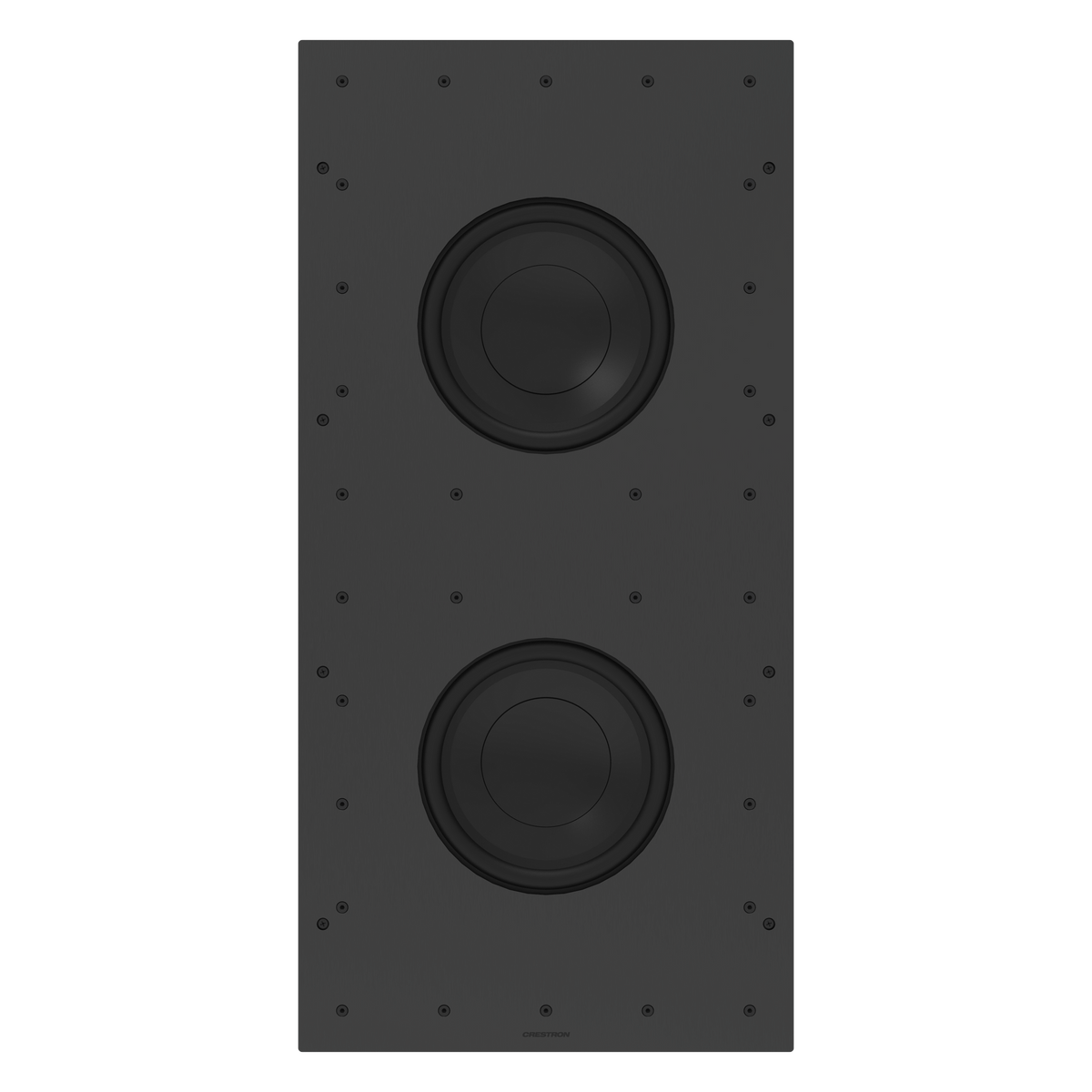 Crestron ULTIMATE IWS82-AW-W-T-EACH - Ultimate In-Wall Dual 8 in. Subwoofer, All Weather, White Textured, Single