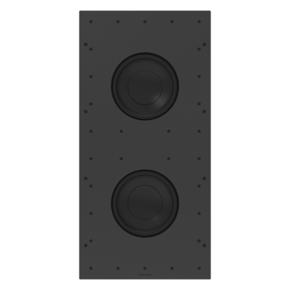 Crestron ULTIMATE IWS82-AW-W-T-EACH - Ultimate In-Wall Dual 8 in. Subwoofer, All Weather, White Textured, Single