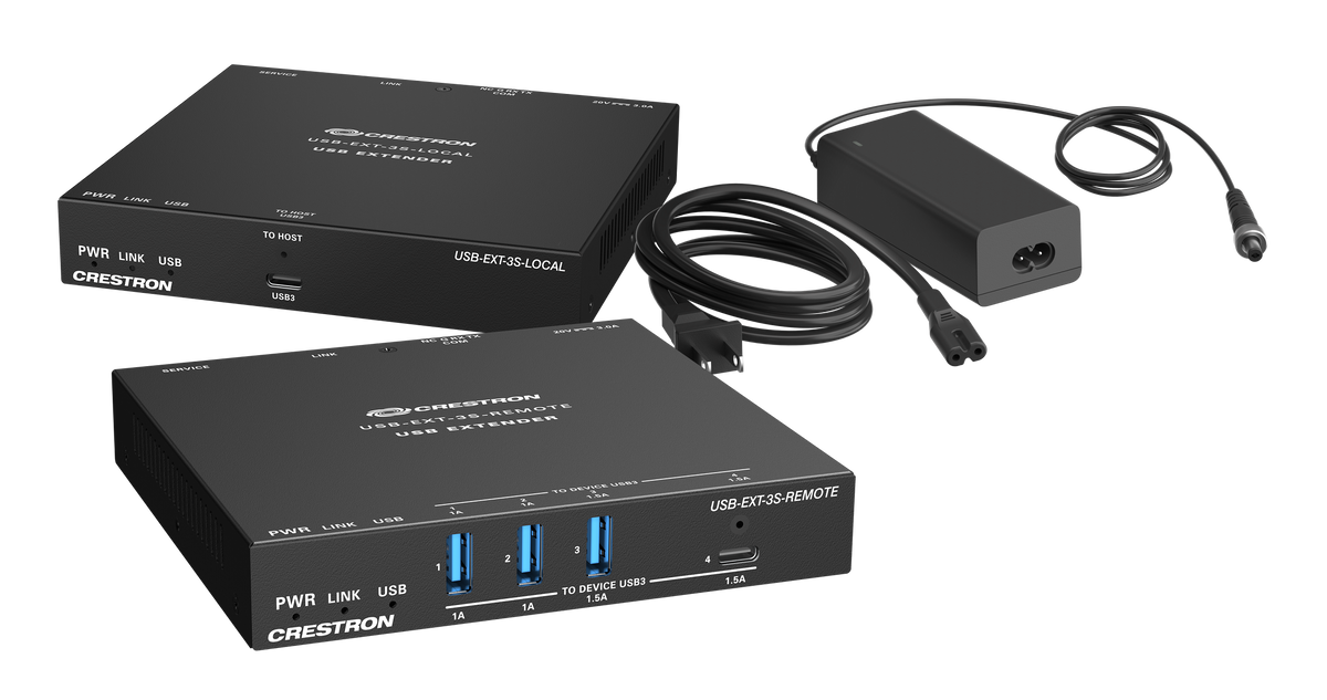 Crestron USB-EXT-3S SYSTEM - USB 3.2 Extender over CAT 6a/7 Cable