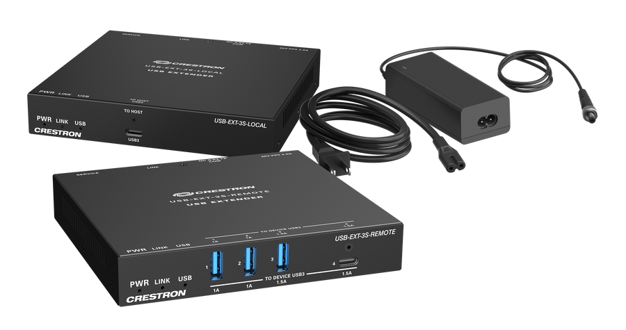 Crestron USB-EXT-3S SYSTEM - USB 3.2 Extender over CAT 6a/7 Cable