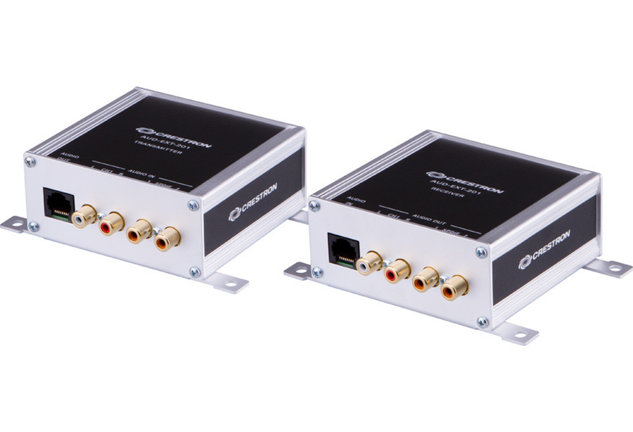 Crestron AUD-EXT-100 - Audio over CAT5 Extender for One Unbalanced Stereo Signal