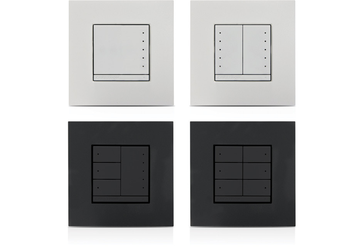 Crestron CLWI-KPLEX-ANTH - In-Wall Wireless Keypad, 230VAC Line Powered, Anthracite