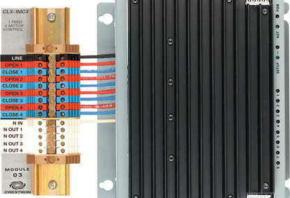 Crestron CLX-1MC4 - 4 Channel Motor Control Module, 1 Feed, 120V