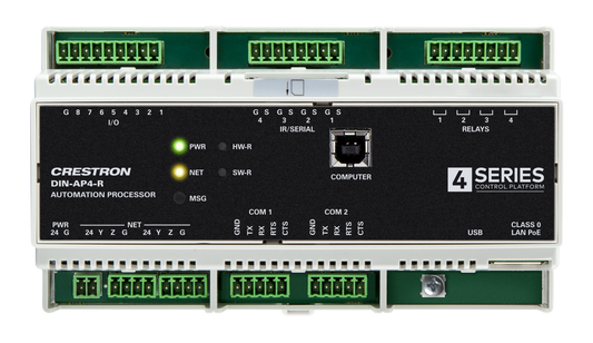 Crestron DIN-AP4-R - 4-Series™ DIN Rail Control System for Crestron Home® OS