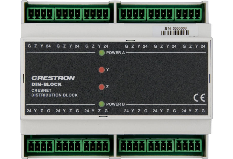 Crestron DIN-BLOCK - DIN Rail Cresnet Distribution Block