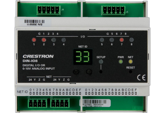 Crestron DIN-IO8 - DIN Rail Versiport Module