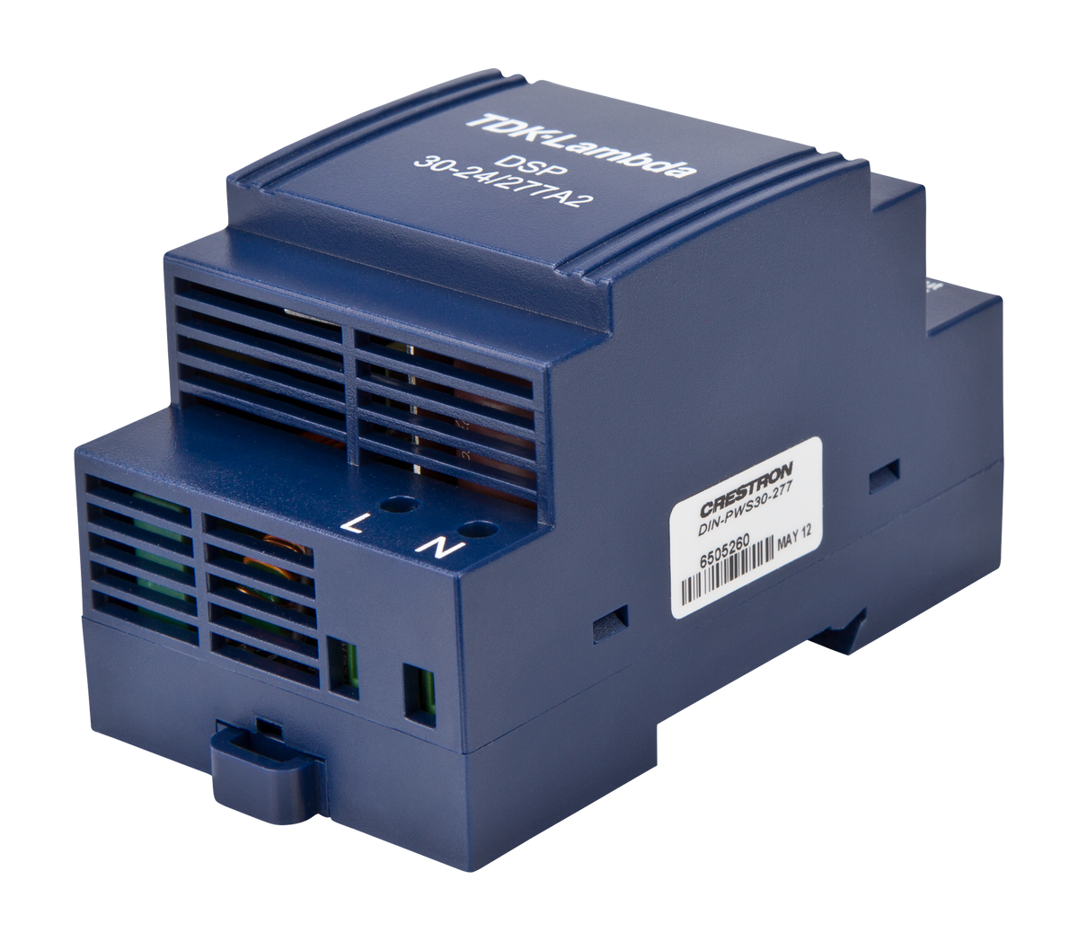 Crestron DIN-PWS30-277 - DIN Rail 30 Watt Cresnet Power Supply, 277V