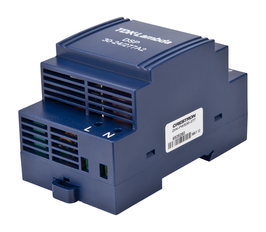 Crestron DIN-PWS30-277 - DIN Rail 30 Watt Cresnet Power Supply, 277V