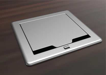 Crestron FT2-700-ELEC-PTL-AL - FlipTop™ FT2 Series Cable Management System, 700 Size, Electrical, Pass-Through Lid, Alloy