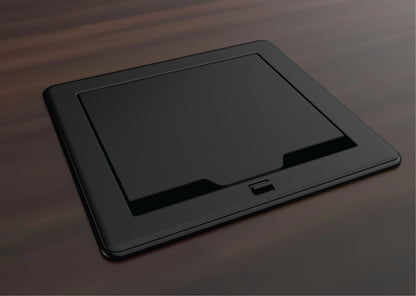 Crestron FT2-700-ELEC-PTL-B - FlipTop™ FT2 Series Cable Management System, 700 Size, Electrical, Pass-Through Lid, Black