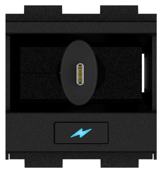 Crestron FT2A-CBLR-1T-USBC-PWR - One-Touch Cable Retractor for FT2 ELEC Series, USB-C® to USB-C, 60 W