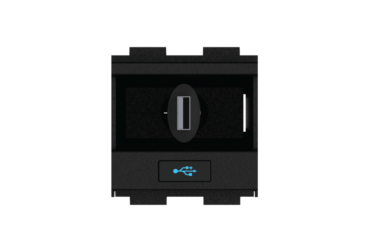 Crestron FT2A-CBLR-1T-USB - One-Touch Cable Retractor for FT2 ELEC Series, USB-A to USB-B, USB 2.0