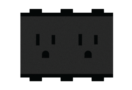 Crestron FT2A-PWR-US-2 - AC Power Outlet Module for FT2 Series, Dual, US NEMA 5, Type B, w/2 Under-Table Outlets & Cord