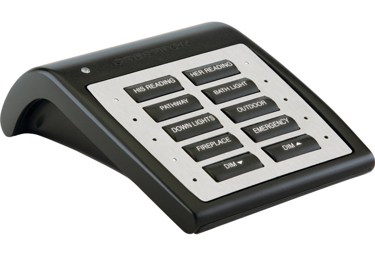 Crestron HTT-B10EX-B-T - Wireless Tabletop Keypad, Black Textured