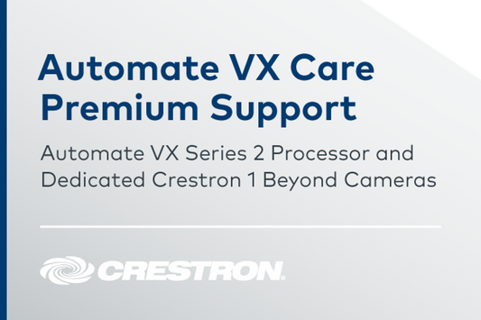 Crestron IV-VXCARE - Automate VX Care Premium Support for Automate VX Series 2 Processor and Dedicated Crestron 1 Beyond Cameras (if applicable, price per processor per year)