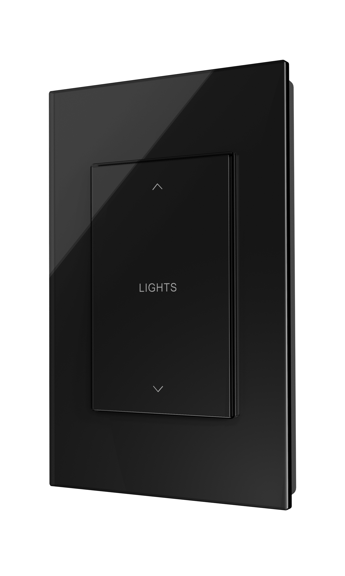 Crestron HZ2-AUX-GLASS-B ENGRAVED - Horizon® 2 In-Wall Multiway Remote, Black Glass, Engraved