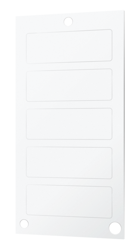 Crestron MPB4/MPC4-BTN5-W BLANK - Backlit Engravable Button Labels for MPB4/MPC4-301 and MPC4-302, White, Set of 5, Engraving Not Included