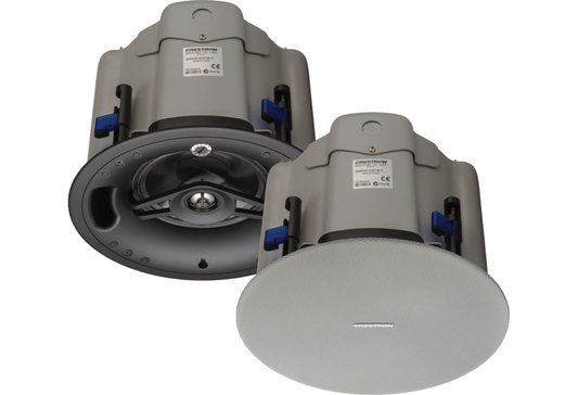 Crestron SAROS IC6T-W-T-EACH+ - Saros® 6.5 in. 2-Way In-Ceiling Speaker, White Textured, Single (must be ordered in multiples of 2)