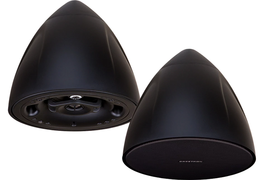 Crestron SAROS PD4T-B-T-EACH - Saros® 4” 2-Way Pendant Speaker, Black Textured, Single