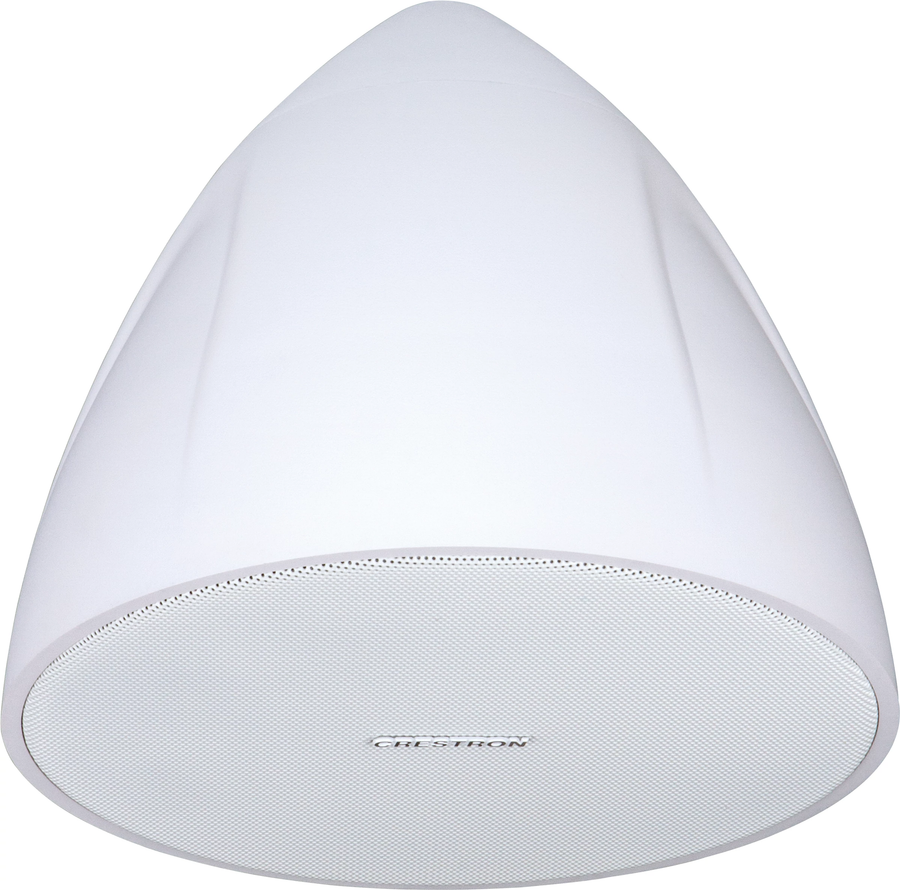 Crestron SAROS PD4T-W-T-EACH - Saros® 4” 2-Way Pendant Speaker, White Textured, Single