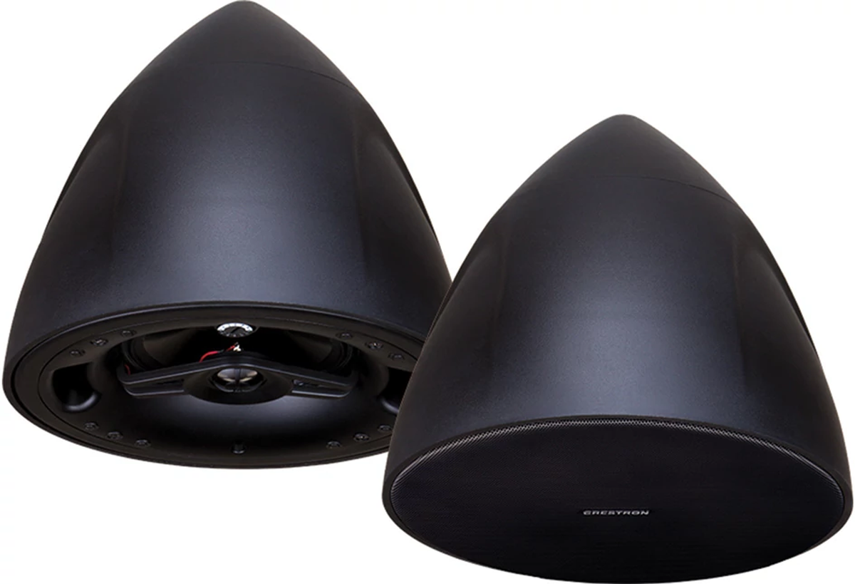 Crestron SAROS PD6T-B-T-EACH - Saros® 6.5” 2-Way Pendant Speaker, Black Textured, Single