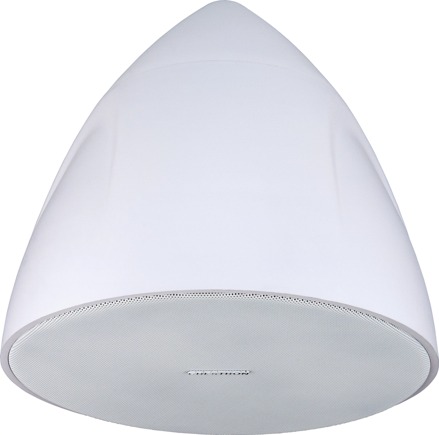 Crestron SAROS PD6T-W-T-EACH - Saros® 6.5” 2-Way Pendant Speaker, White Textured, Single