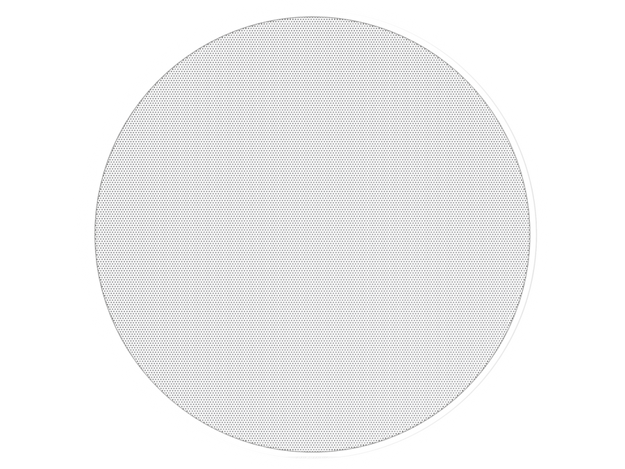 Crestron SPKA-GRILLE-IC6/IC8-AW-W-T - Round Grilles for 6 in. All Weather Speakers, White, 1 Pair