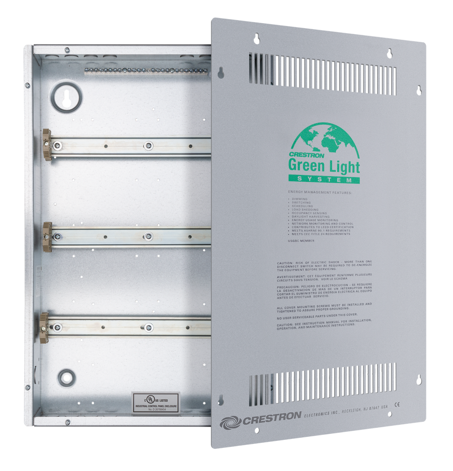 Crestron DIN-EN-3X18 - Enclosure for DIN Rail Devices, 3 DIN Rails, 18 M Wide