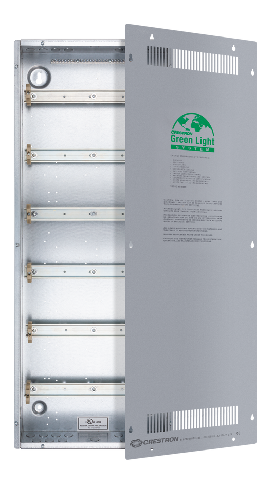 Crestron DIN-EN-6X18 - Enclosure for DIN Rail Devices, 6 DIN Rails, 18 M Wide