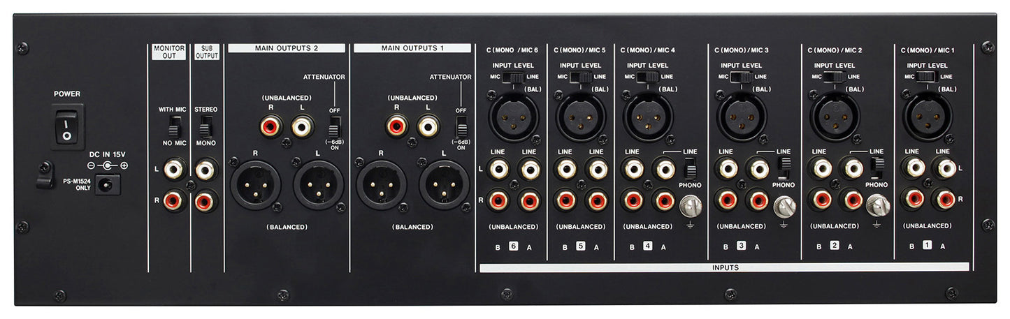 MZ-372
7-Channel Rackmount Multi-zone Mixer