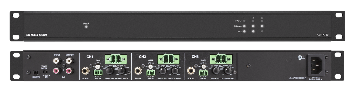 Crestron AMP-X750 - X-Series Amplifier, 750 W