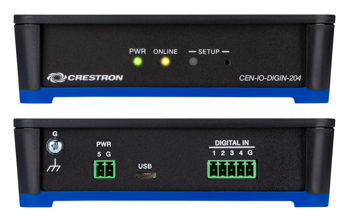 Crestron CEN-IO-DIGIN-204 - Wi-Fi® Network I/O Extender with 4 Digital Inputs