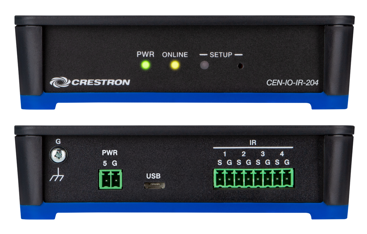Crestron CEN-IO-IR-204 - Wi-Fi® Network I/O Extender with 4 IR Ports