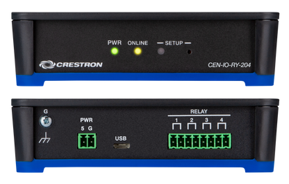 Crestron CEN-IO-RY-204 - Wi-Fi® Network I/O Extender with 4 Relay Ports