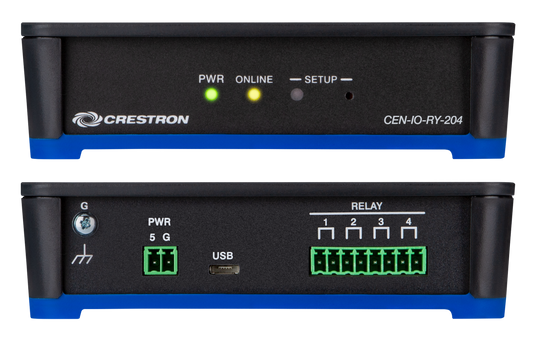 Crestron CEN-IO-RY-204 - Wi-Fi® Network I/O Extender with 4 Relay Ports