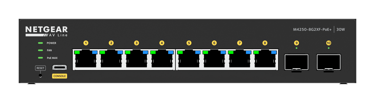 Crestron CEN-SWPOE-10 - 10 Port PoE+ Managed Switch