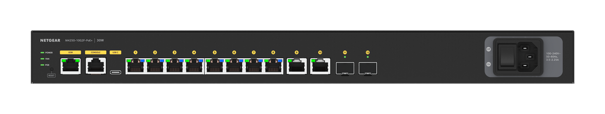 Crestron CEN-SWPOE-12 - 12 Port PoE+ Managed Switch
