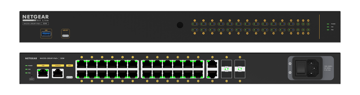 Crestron CEN-SWPOE-26 - 26 Port PoE+ Network Switch