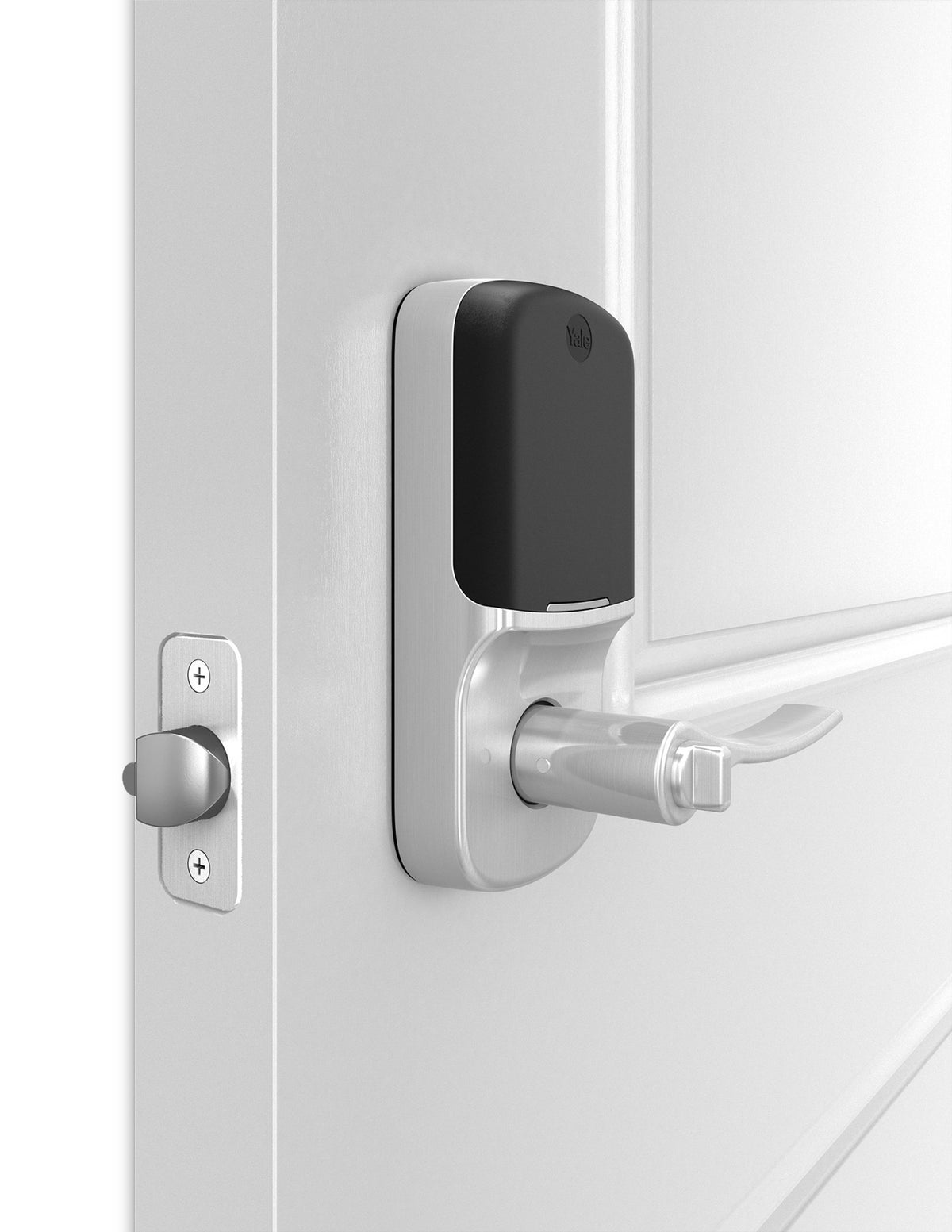 Crestron CLK-YL-YRL216-CR2-619 - Yale® Assure Lever Lock, Pushbutton Keypad with infiNET EX® Technology, Satin Nickel