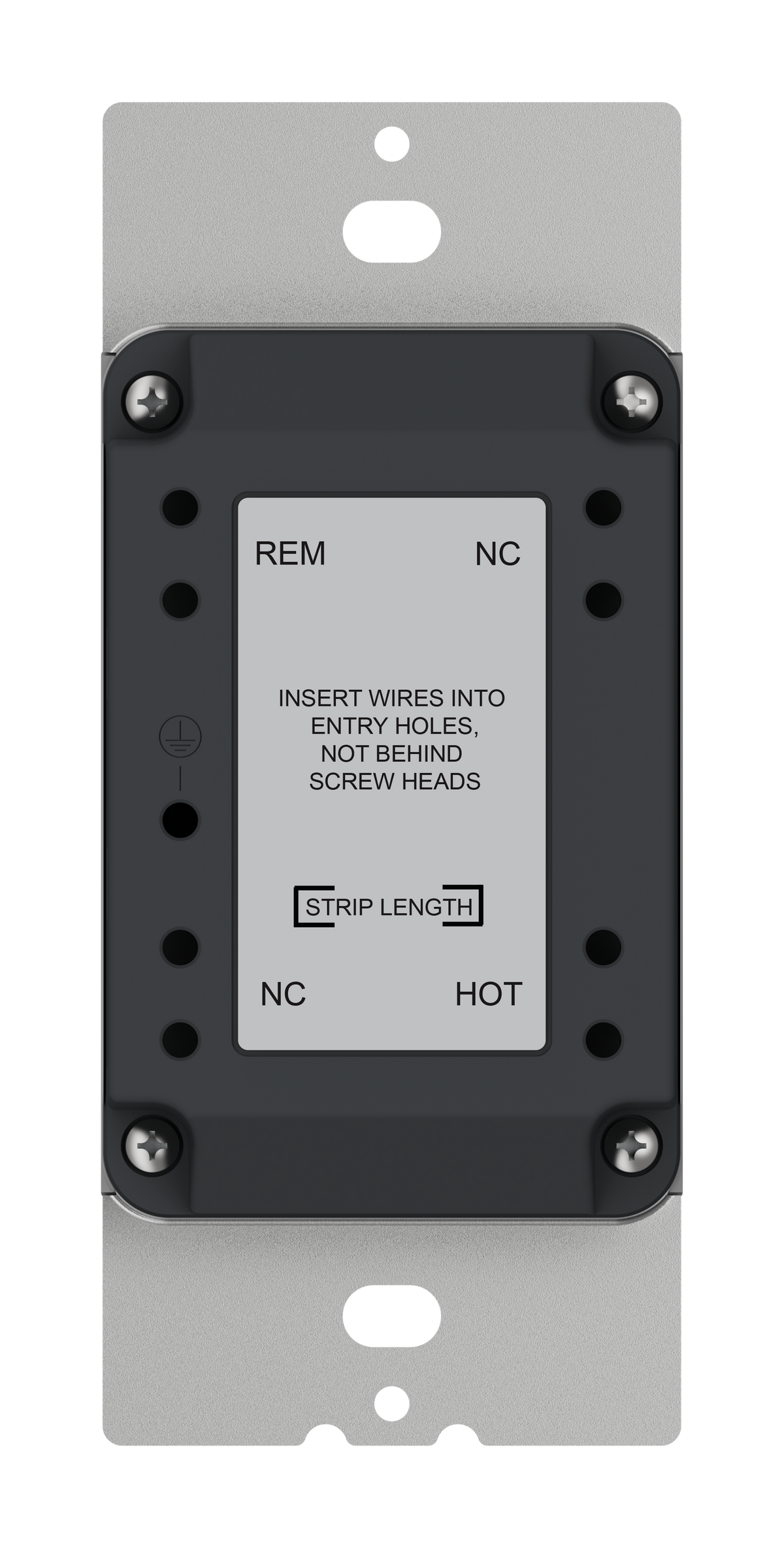 Crestron CM2-AUX-RKR-W-S - Cameo® 2 In-Wall Multiway Remote, Standard Engraved, White Smooth