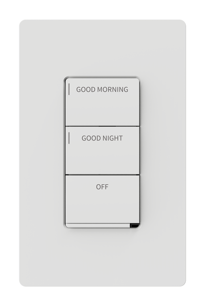 Crestron CM2-DIMUEX ENGRAVED - Cameo® 2 In-Wall Universal Phase Dimmer with infiNET EX® Wireless Communication, 100-240VAC, Full Keypad, Custom Engraved