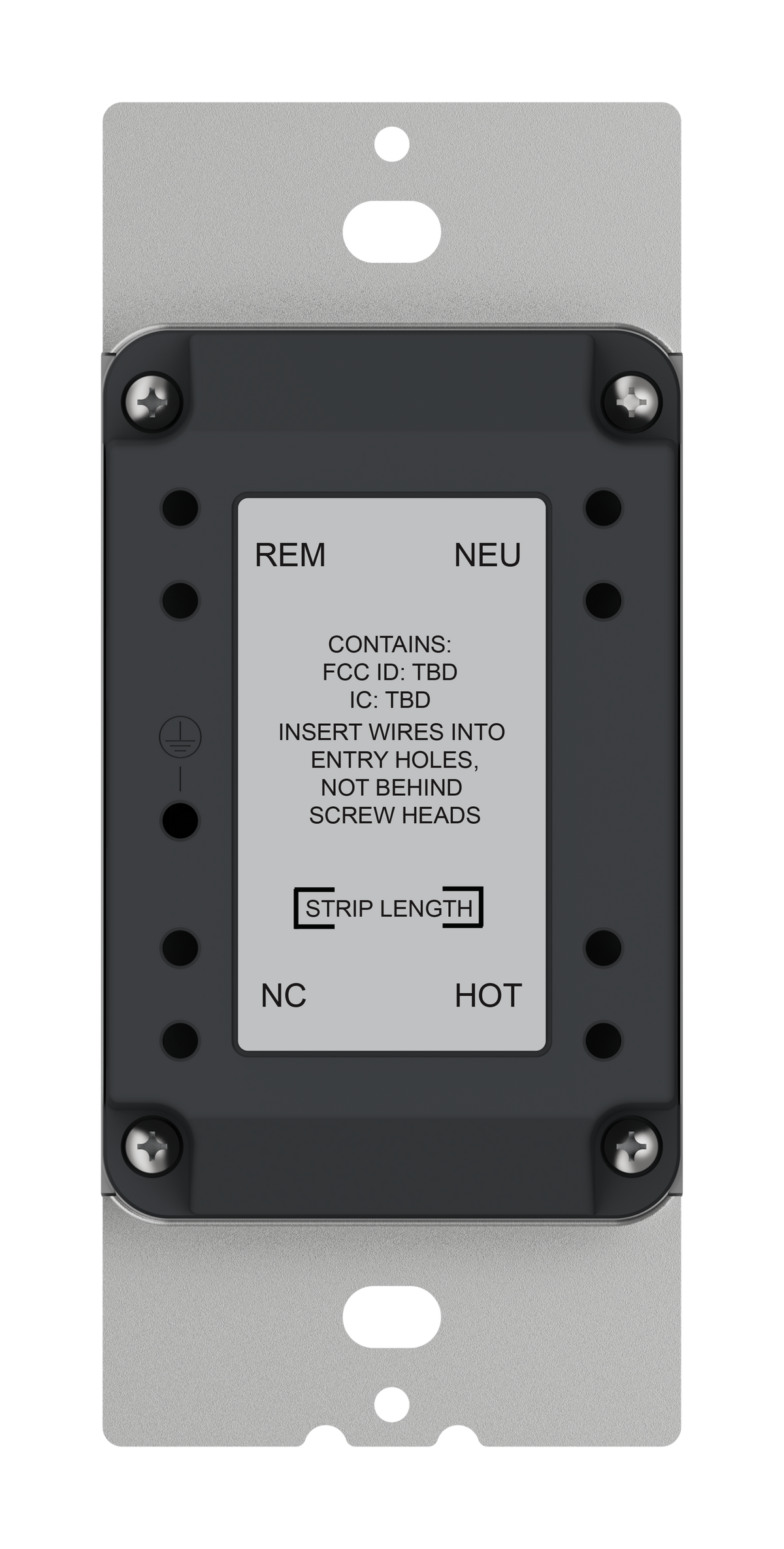 Crestron CM2-KPEX-RKR ENGRAVED - Cameo® 2 In-Wall Keypad with infiNET EX® Wireless Communication, 100-240VAC, Rocker Only, Custom Engraved