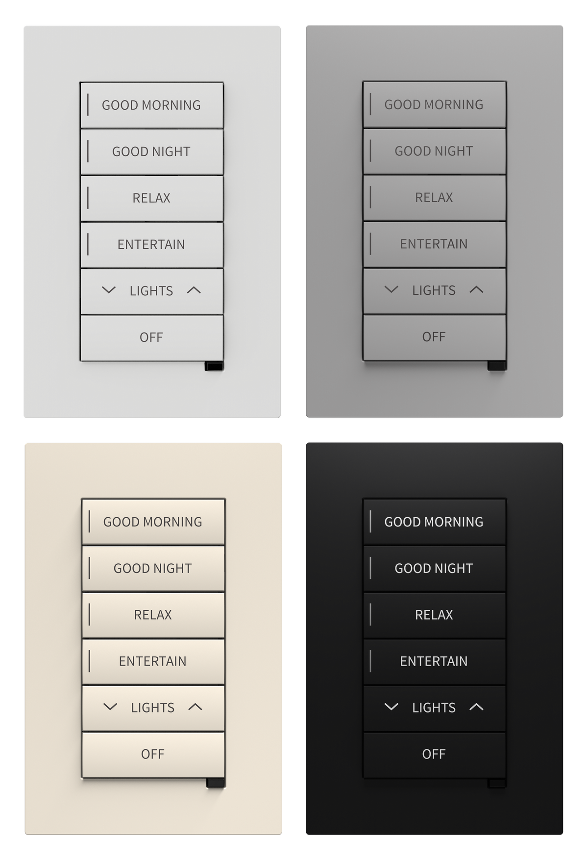 Crestron CM2-KPFCN ENGRAVED - Cameo® 2 Flush Keypad with Cresnet® Communications, Full Keypad, Custom Engraved