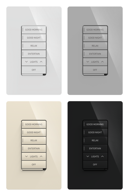 Crestron CM2-DIMUEX ENGRAVED - Cameo® 2 In-Wall Universal Phase Dimmer with infiNET EX® Wireless Communication, 100-240VAC, Full Keypad, Custom Engraved