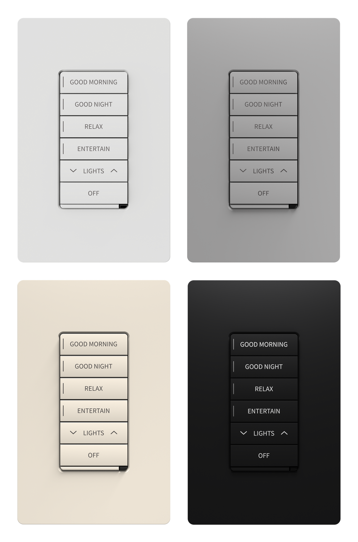Crestron CM2-DIMUEX ENGRAVED - Cameo® 2 In-Wall Universal Phase Dimmer with infiNET EX® Wireless Communication, 100-240VAC, Full Keypad, Custom Engraved