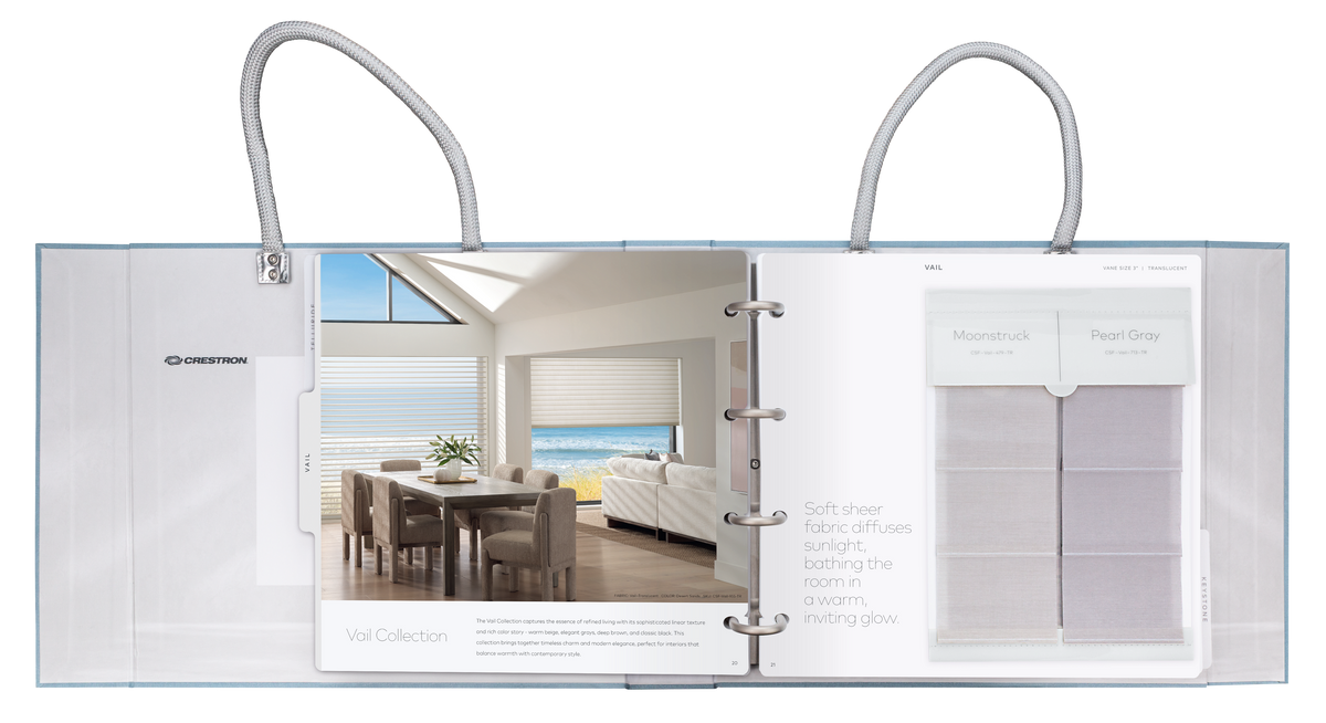Crestron CSF-FABRIC-COLLECTION-HSHEER-2 - Crestron® Horizontal Sheer Shades Sample Book