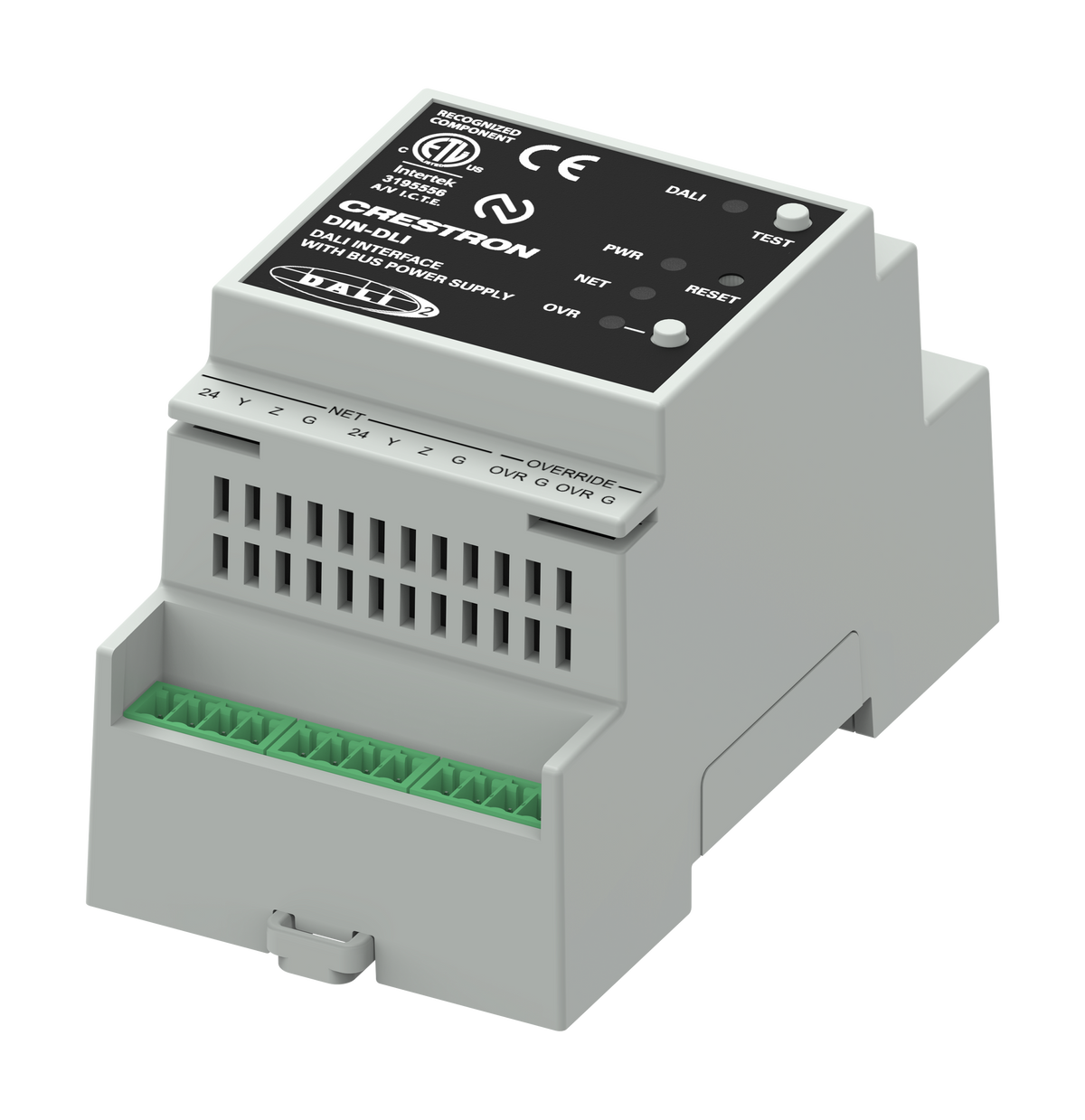 Crestron DIN-DLI - DALI® Interface, DIN Rail Mount