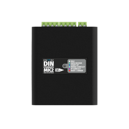 Crestron DIN-SACN-DMX - ENTTEC® DIN Ethergate Mk2 – Ethernet to DMX Converter