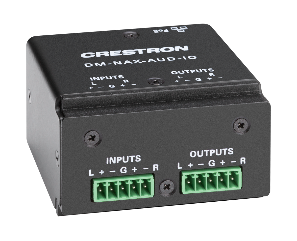 Crestron DM-NAX-AUD-IO - DM NAX® Audio-over-IP Converter with Balanced/Unbalanced Line-Level Audio Input and Output